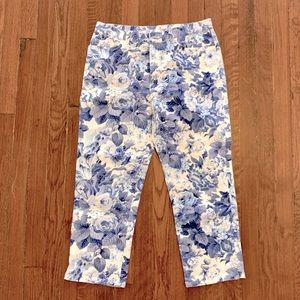 Lauren Ralph Lauren petite stretch floral pants